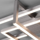 Plafoniera moderna LED acciaio 100x40x11 cm luce calda