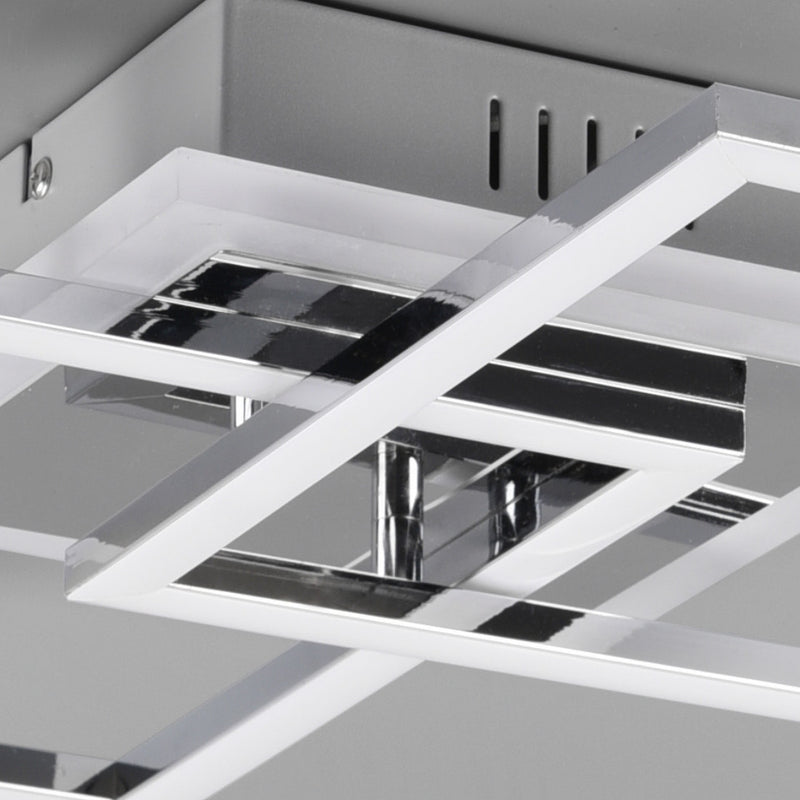 Lampada da soffitto moderna doppio quadrato con luce 4000K