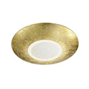 Plafoniera LED oro Ø32 cm doppia luce 12W + 3,5W