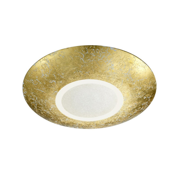 Plafoniera LED oro Ø32 cm doppia luce 12W + 3,5W