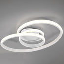 Plafoniera LED Sansa 18,5W bianca intrecciata a fiocco 4000K