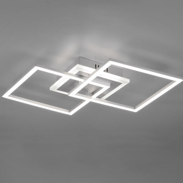 Plafoniera LED Venida 25W acciaio satinato con SwitchDimmer