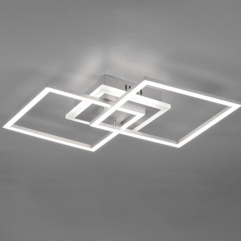 Plafoniera LED Venida 25W acciaio satinato con SwitchDimmer