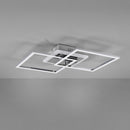 Plafoniera LED da soffitto 25W cromata luce naturale dimmerabile