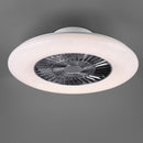 plafoniera multifunzione 38W con LED integrato, timer, memoria e design bianco cromato elegante
