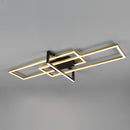 Plafoniera Salinas LED 34W nero oro SwitchDimmer 3000K