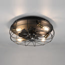 Plafoniera Trondheim Ø48 cm con ventilatore integrato