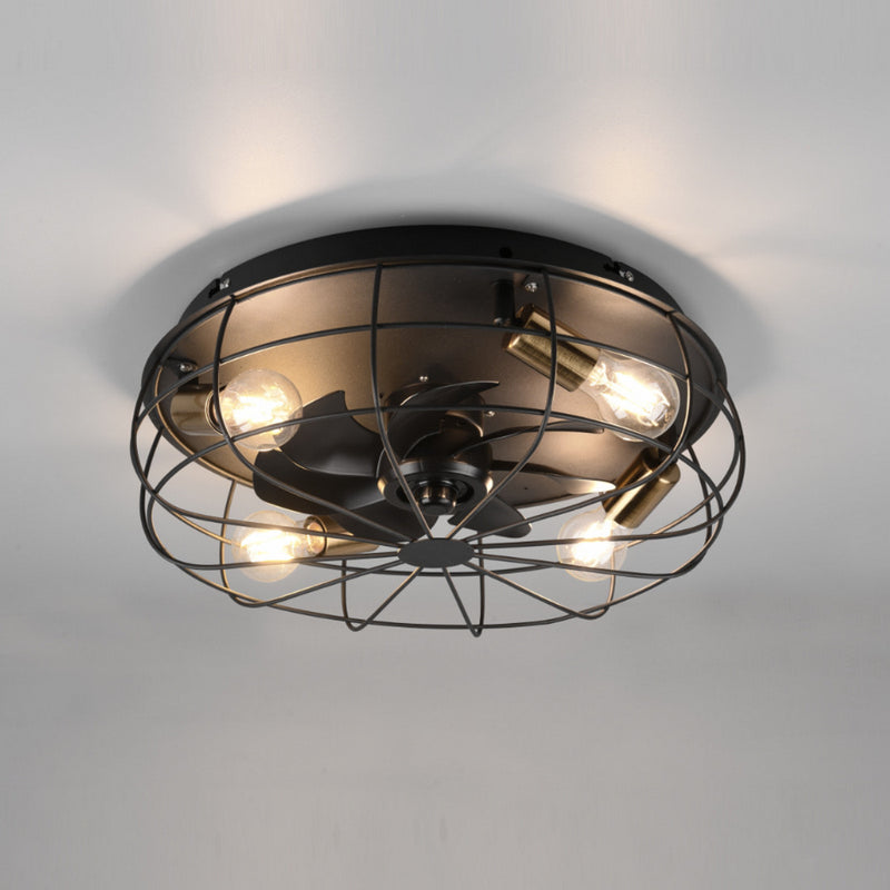 Plafoniera Trondheim Ø48 cm con ventilatore integrato