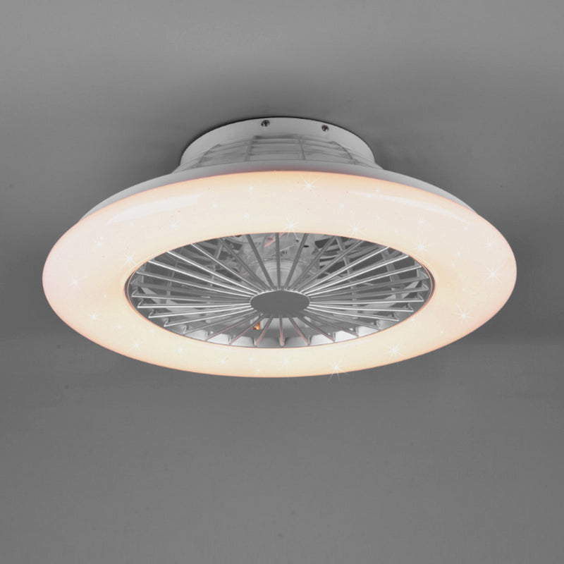 Plafoniera Ventilatore LED 30W: Luce Bianca Dinamica CCT e RGB, Ø 50cm