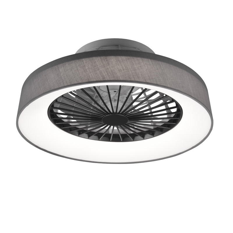 Faresund R62662111 | Plafoniera LED grigio | Ventilatore da soffitto