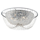 plafoniera vienna classica barocca in metallo cromo con cristalli k9 diametro 60 cm
