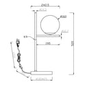 Pure 502000142 | Lampada da tavolo | Trio Lighting