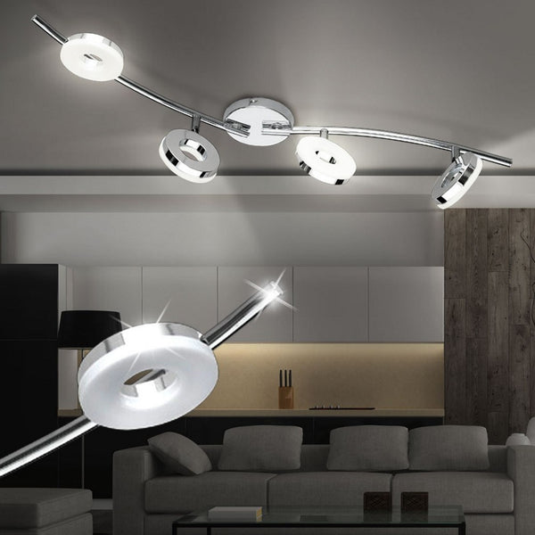 Rennes - Lampada moderna 4 faretti orientabili LED 4W