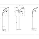 Rennes R42415106 | Piantana LED moderna | Trio Lighitng