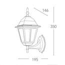 Applique Roma | Lampade da Esterno | Lanterna Classica Bianca I Intec Fan Europe