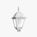 lampioncino segnapasso ip44 a lanterna bianca con attacco e27