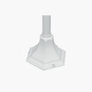 lampioncino a lanterna bianca altezza 104 cm per terrazzi e balconi