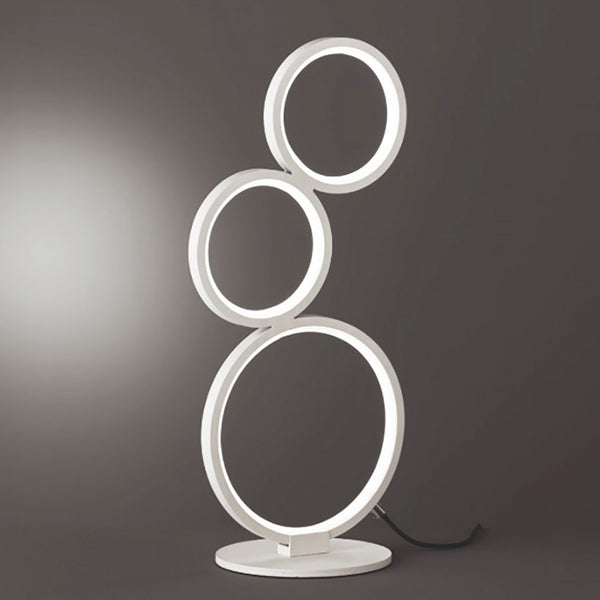 Rondo 522610331 - Lampada da appoggio LED 17W dimmerabile, moderna bianca