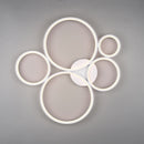 Plafoniera LED 49W Rondo in metallo bianco, 5800 lumen dimmerabile 3 intensità