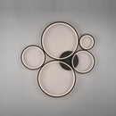 Plafoniera LED 49W Rondo nera, 5800 lumen, regolabile su 3 intensità luminose