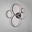 Lampada da soffitto Rondo nera design contemporaneo con luce calda 3000K