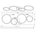 Plafoniera Rondo 622610432 per un'Illuminazione moderna LED by Trio Lighting