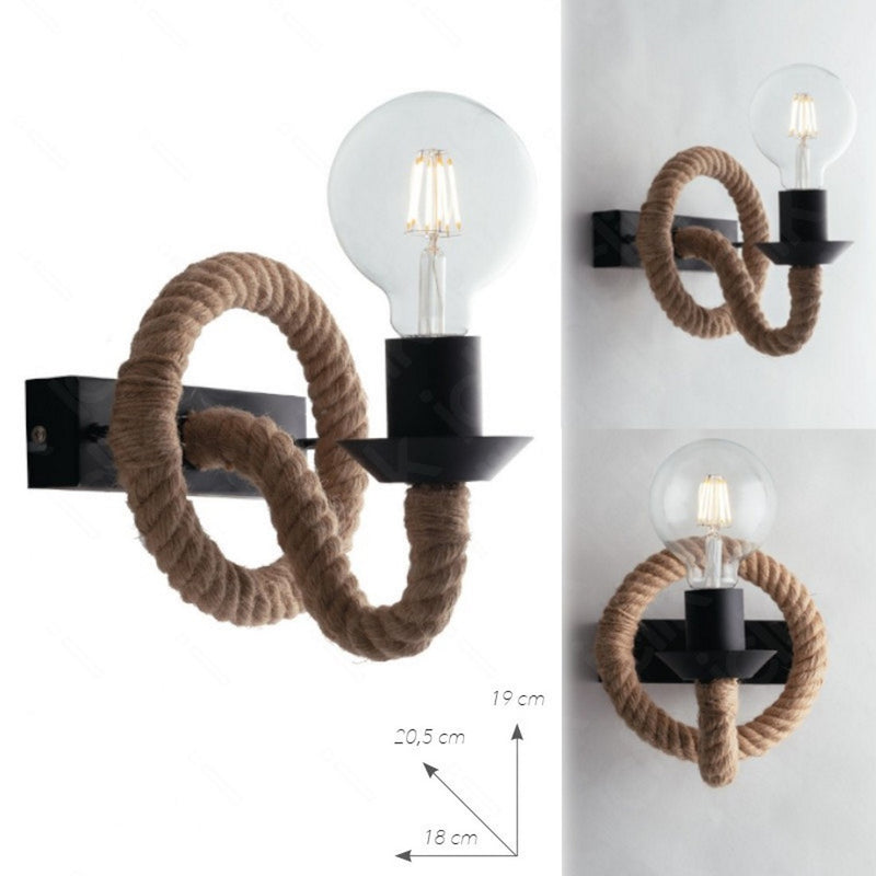 Applique ROPE | Lampada moderna | Illuminazione vintage