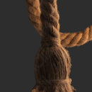 Plafoniera ROPE | Illuminazione vintage corda | Fan europe