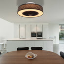 Rosario - Plafoniera LED con ventilatore