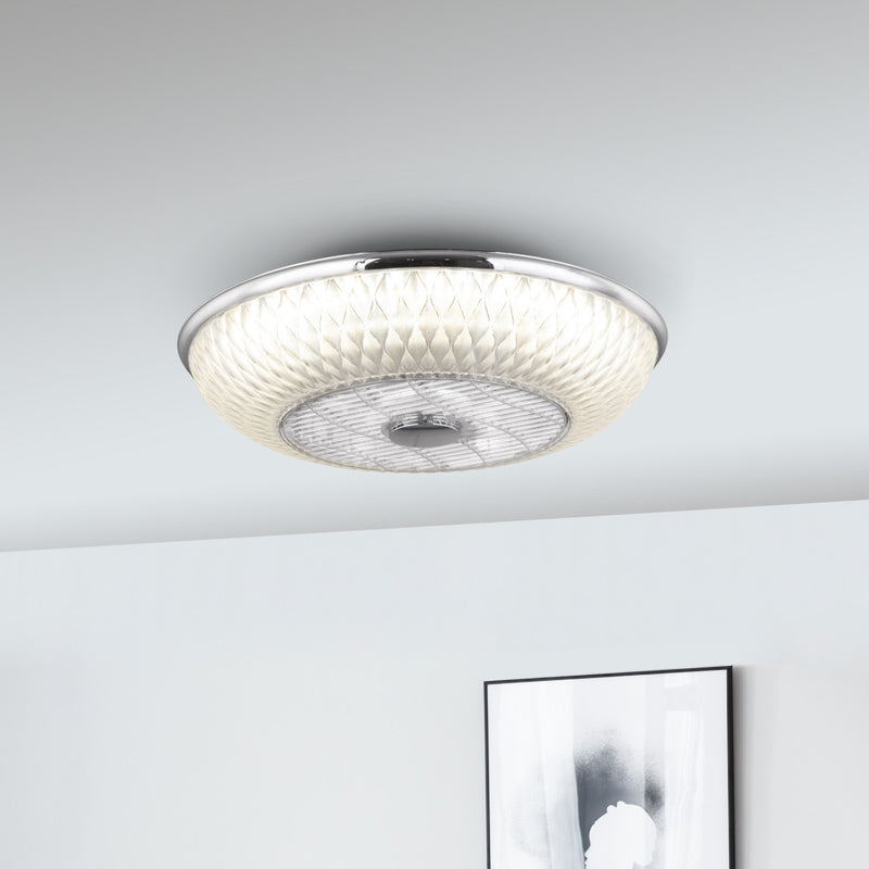 Rosario - Plafoniera LED con ventilatore