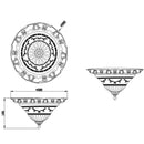 Rustica 6102021-24 Plafoniera Ø38 cm stile country rustico per soggiorni e cucine