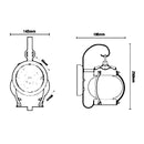 Applique Rustyca | Lanterna rustica | Illuminazione esterna classica
