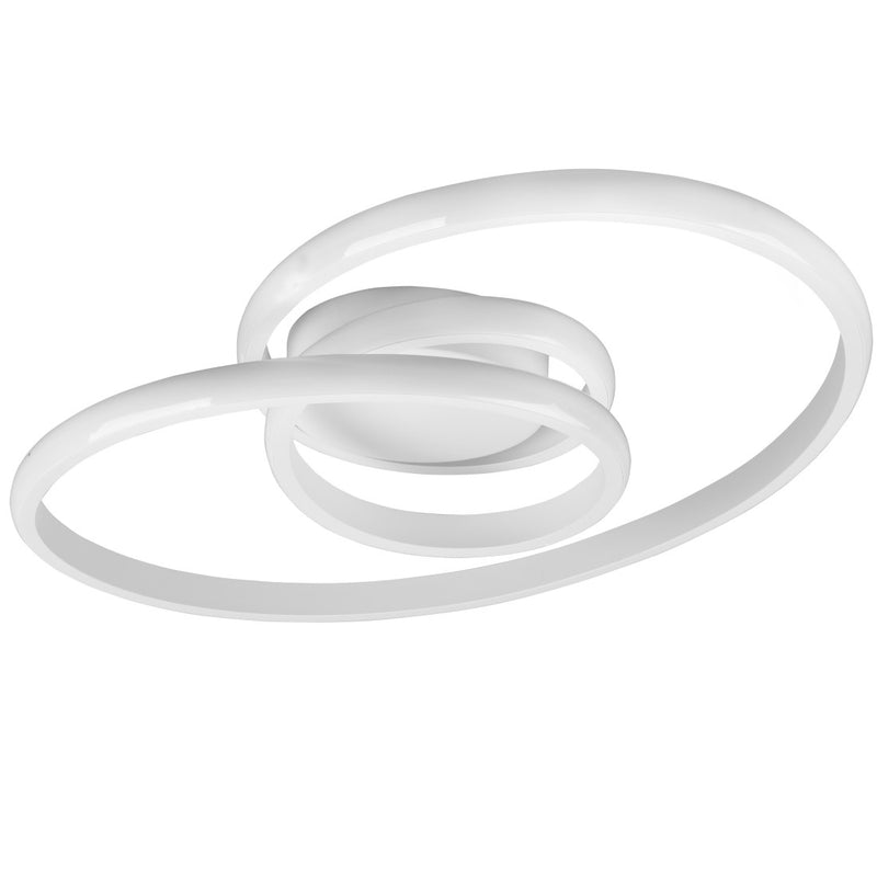 Sansa R62751131 - Plafoniera LED 18W moderna bianca, 3 intensità di luce