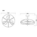 Simona 03613 | Ventilatore da soffitto | Design moderno | Globo Lighting