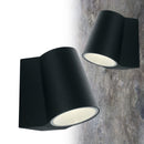 applique da parete esterna nera con led integrato 6w 390 lumen luce naturale