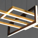 Sospensione moderna LED geometrica nero oro 100x40 cm