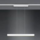 Sospensione lineare Paros LED 29W biemissione bianca per sistema a binario bifase DUOline 230V, luce calda 3000K dimmerabile