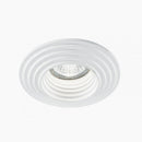 faretto da incasso in gesso tondo 12,5 cm per cartongesso con attacco GU10