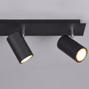 Spot nero Marley a 3 luci con attacchi GU10 e lampadine non incluse per interni contemporanei
