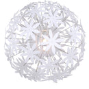 Lampadario Stella | Fiori Plastica Bianca |Illuminazione Moderna