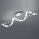 Plafoniera moderna cromata con LED 20W dimmerabile 3000K per soggiorni eleganti