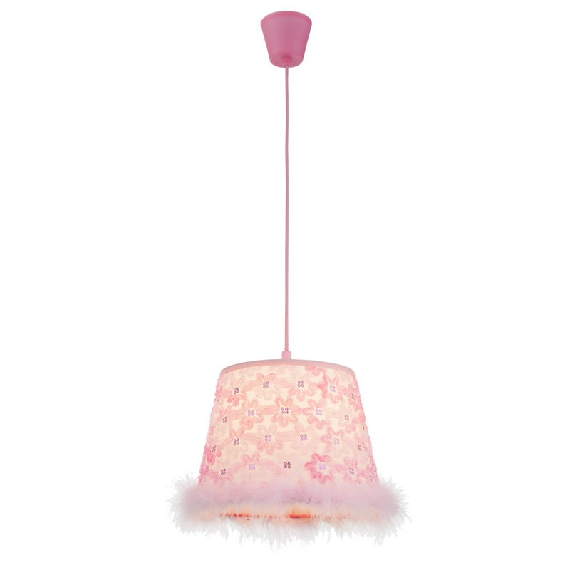 Tarso - Lampadario rosa per camerette