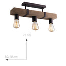 Plafoniera TEXAS | Illuminazione rustica | Fan Europe