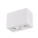 Faretto doppio GU10 bianco Biscuit per bar e hotel