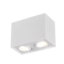 Plafoniera moderna rettangolare bianca luce direzionabile