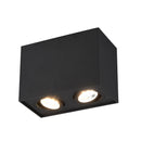 Lampada da soffitto moderna nera Biscuit GU10 direzionabile