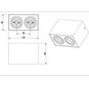Biscuit 613000232 | Plafoniera nera | Illuminazione interna | Trio Lighting
