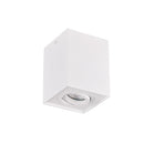 Lampada da soffitto moderna Biscuit bianca cubica 9x9 cm