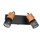 lampada da soffitto o parete tosh 2 luci vintage industriale