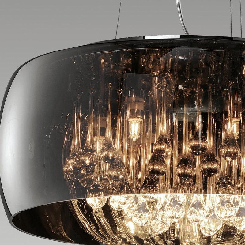 Lampadario Vapore | vetro cristallo | Illuminazione elegante chic 